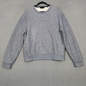 Vince Sweater Mens Medium Gray 100% Cotton Crewneck Pullover Knit Casual